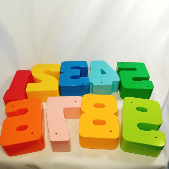 Vintage TYCO Sesame‎ Street Numbers Learning Blocks Toddler Educational Toy 1-9 - Picture 4 of 16